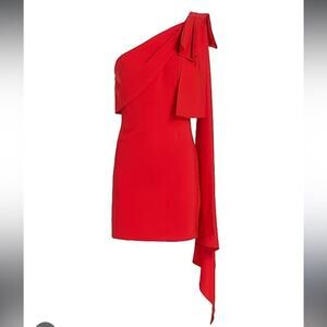 Sachin & Babi Bella One-Shoulder Bow Minidress